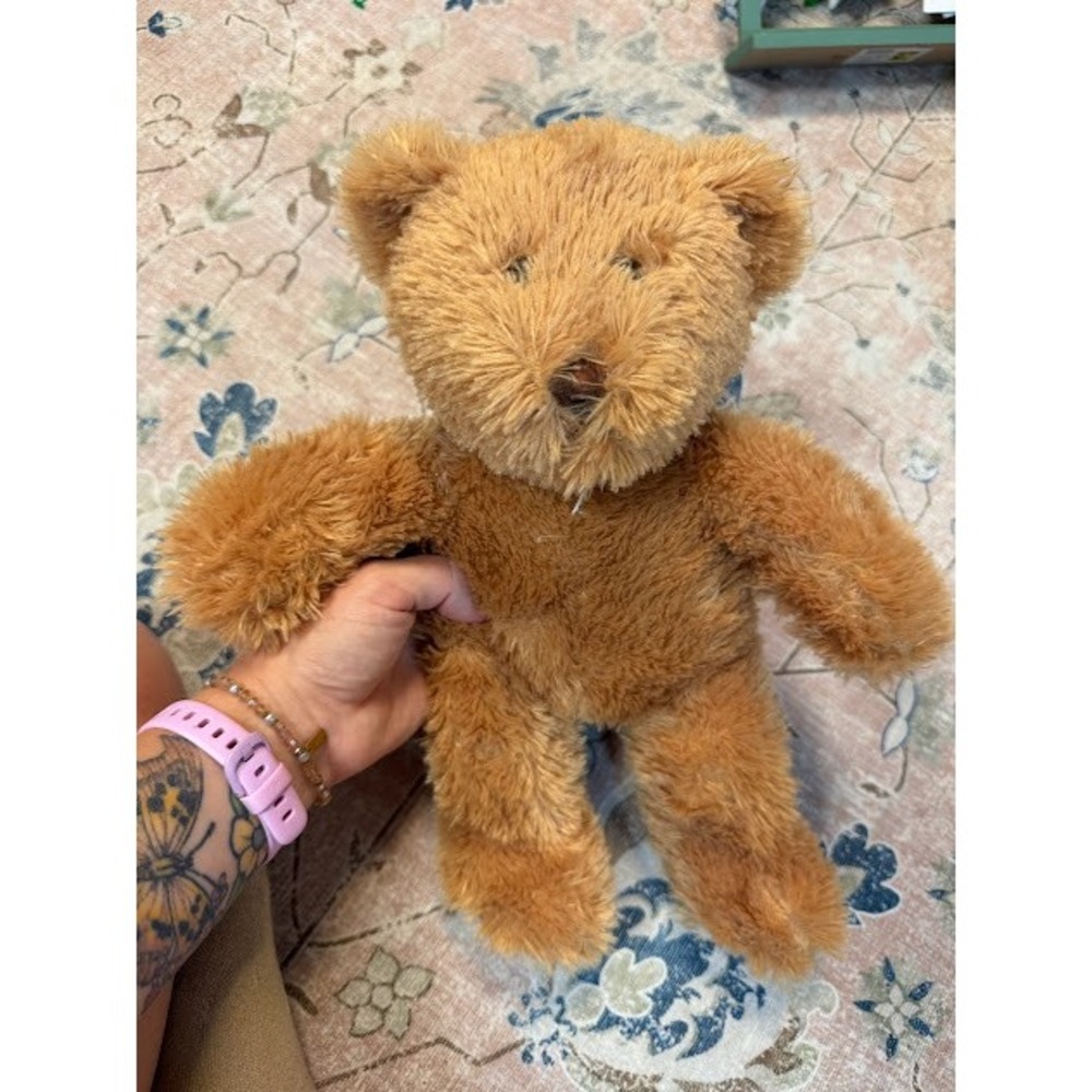 Cottagecore Galerie Teddy Bear Plush Small Brown Shaggy Stuffed Animal